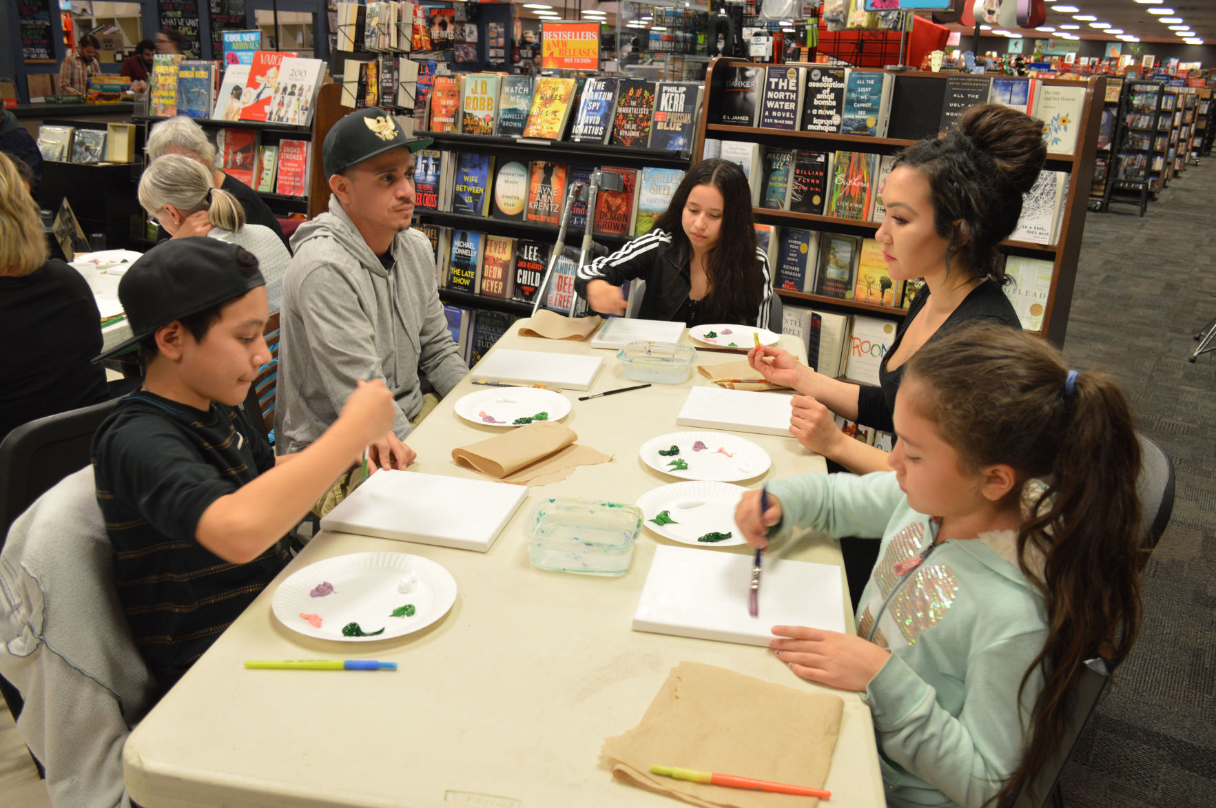 Paint nite at Bookmans offers fun and art for all